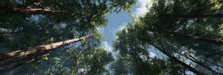 shot looking up at the sky