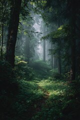 Obraz premium morning in the forest