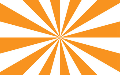 Abstract high energy background featuring a radial burst pattern with alternating curved rays. Smooth, wavy orange rays spiraling rays form symmetrical, hypnotic effect with a sunburst or pinwheel 