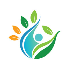 Embracing Wellness A Symbolic Representation of Health and Nature