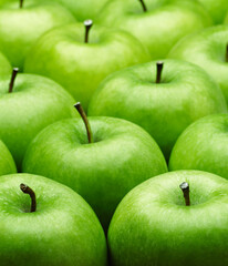 Granny Smith Apples, close up