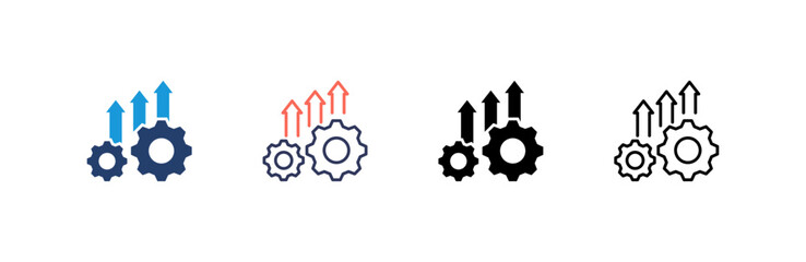 Improvement Icon set multiple style collection