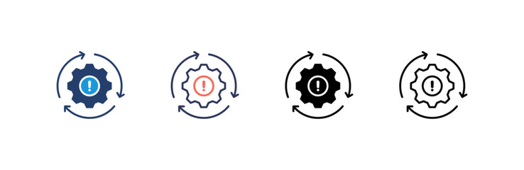 Recovery Icon set multiple style collection