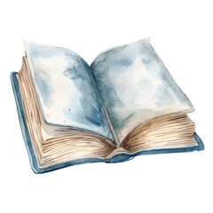 My Watercolor illustration, colorful book painting illustration isolated on a white background, illustration, AI painting design, vector illustration set, eps format