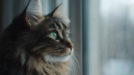 cat on a window