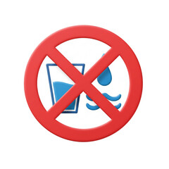 Do not drink or eat in this area.