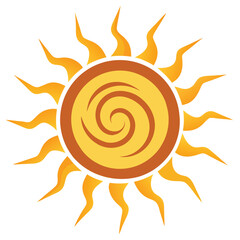 sun vector illustration