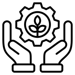 Conservation line icon