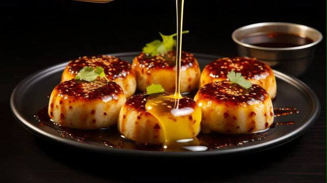 Traditional Milk Peda Dessert in Gourmet Style