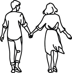 Friends enjoying vector silhouette illustration isolated on a white background