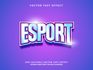 Obraz premium esport 3d editable vector text effect