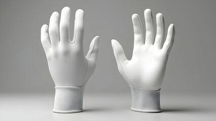 Obraz premium Moisture-Management Golf Gloves: Detailed Front and Back Angle Documentation
