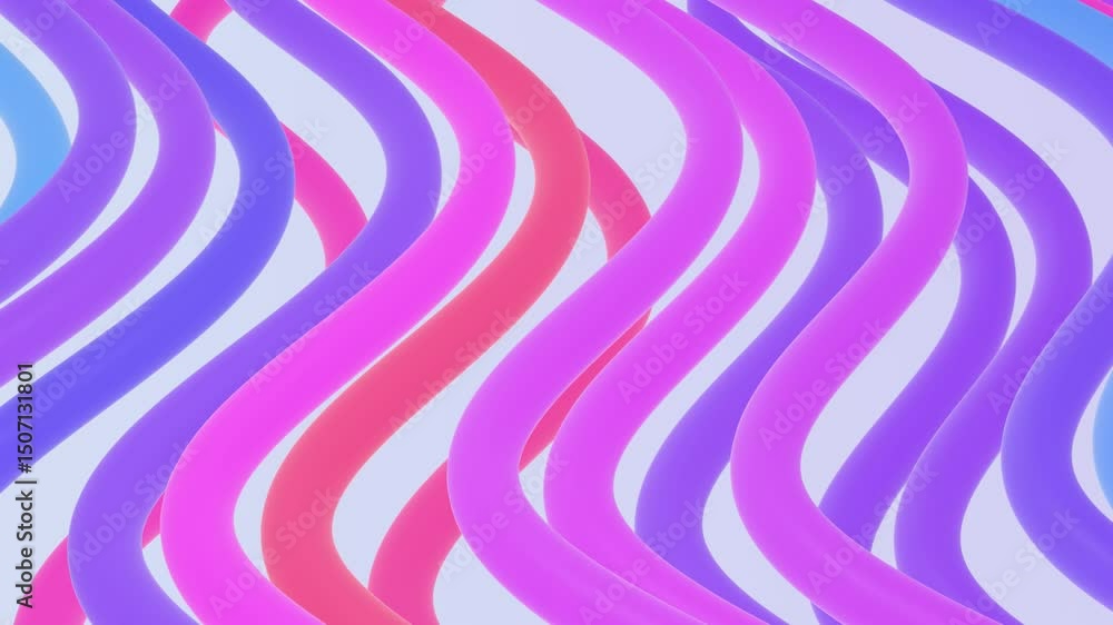 Poster vibrant flowing abstract animation loop - colorful waves in motion