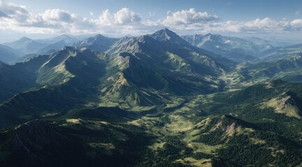 view of the French Alps with rolling hills