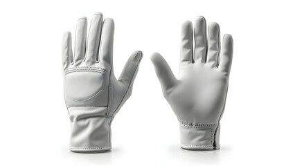 Obraz premium Comfort-Fit Stretch Golf Gloves: Front and Back Views on Professional Studio Background