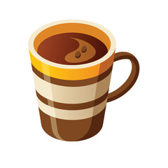 Coffee mug vector.
