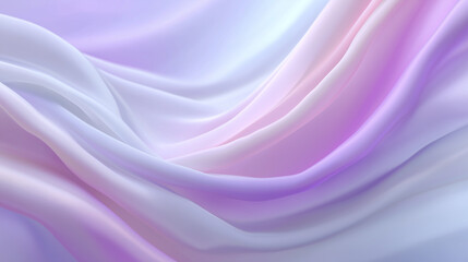 Obraz premium Gentle flowing pastel fabric background with soft waves and ripples