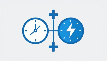 Obraz premium Time And Speed Graphic Illustration