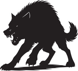 Wolf icon silhouette