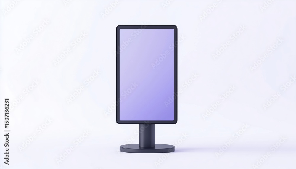 Aufkleber digital stand-up poster sign: a modern way to display information and advertisements in a sleek and 