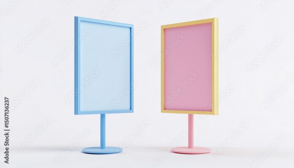 Poster interactive digital signage display for various applications. versatile and modern standing poster b