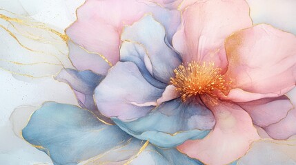 Beautiful pastel big flower,