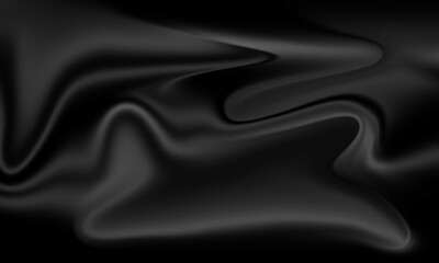Fototapeta premium Elegant Black Abstract Background Flowing Smoothly