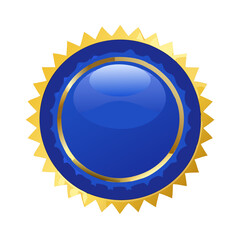 Golden Blue Certificate Seal
