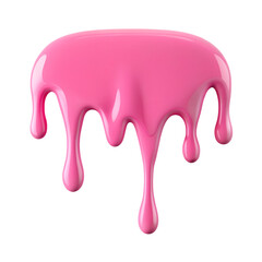 Pink Dripping Liquid Illustration