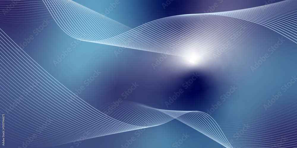 Poster blue abstract background with lines. futuristic tech network backdrop for business backdrop.