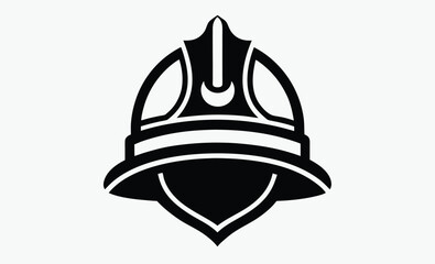 Naklejka premium Firefighter Helmet Icon
