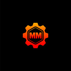 MM Initials Tech Logo Vector Art  Icons  and Graphics