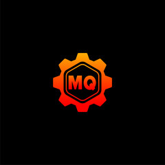 MQ Initials Tech Logo Vector Art  Icons  and Graphics