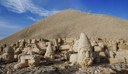 02_This is a fragment from the western side of the famous Tomb of King Antiochus I Theos, located on Mount Nemrut in Turkey.