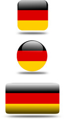 set 3d look Flag of germany