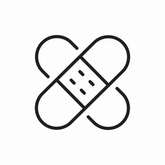 Bandage medical first aid icon vector sign