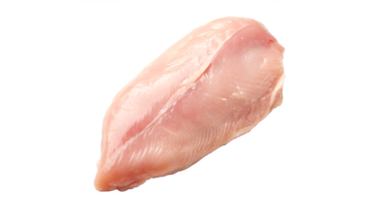 High-quality  Raw fresh chicken breast or chicken fillet top view  for Culinary Purposes, food preparation isolated on transparent background