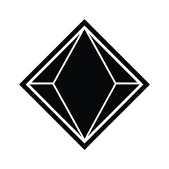 Basic Diamond Border Vector Silhouette