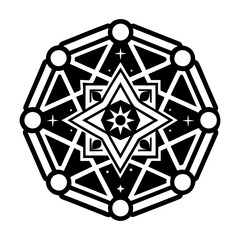 A solid style icon of orion