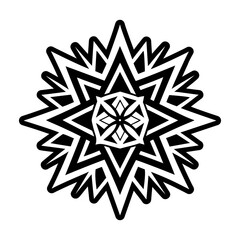 Polar star icon in solid style