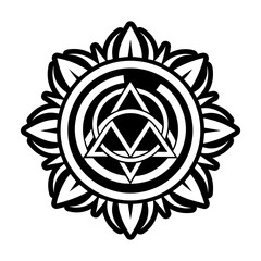 A solid style icon of trinity