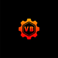 VB Initials Tech Logo Vector Art  Icons  and Graphics