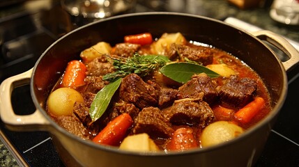 Delicious Kalops Swedish Beef Stew with Root Vegetables