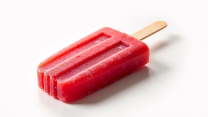 Red Watermelon Popsicle On White Background