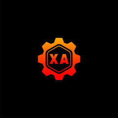 XA Initials Tech Logo Vector Art  Icons  and Graphics
