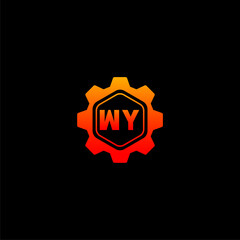WY Initials Tech Logo Vector Art  Icons  and Graphics