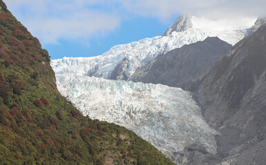 View at Franz Josef glacier in New Zealand
