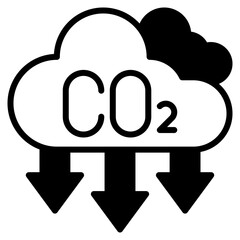 Carbon outline mixed icon