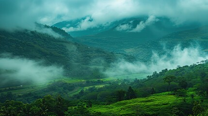 High-Definition Green Natural Scenery Background Images: Modern, Serene, and Visually Appealing for Creative Projects