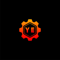 YE Initials Tech Logo Vector Art  Icons  and Graphics